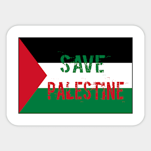 Save Palestine Flag Sticker